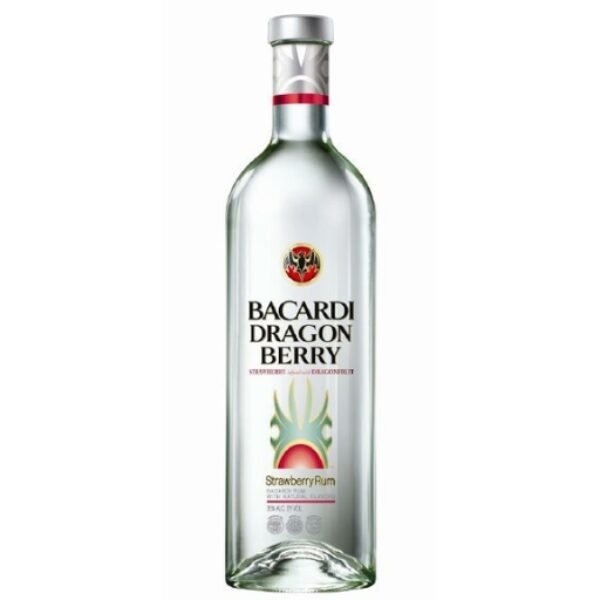 Bacardi Dragon Berry Strawberry Rum 750ML