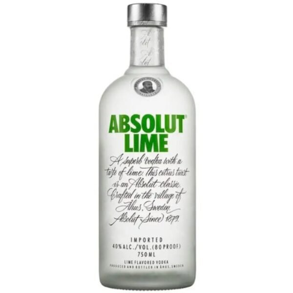 Absolut Lime Vodka 750ML