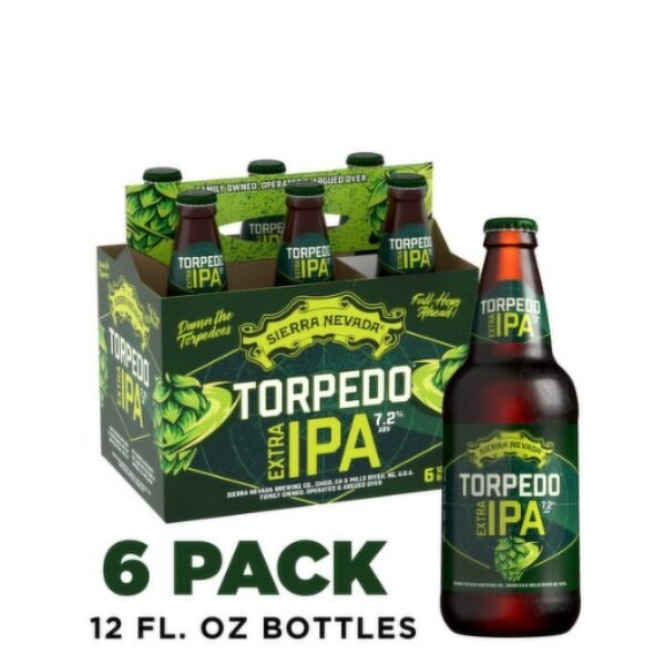 Sierra Nevada Beer, Torpedo Extra IPA Craft Beer 6 Pack (12oz Bottles)